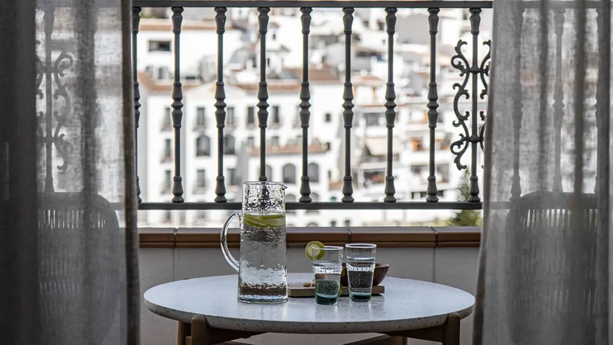 Balcony view over Frigiliana